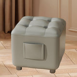 Maxbell Small Foot Stool Pouf Ottoman Furniture Footrest for Playroom Indoor Nursery Gray