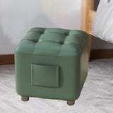 Maxbell Small Foot Stool Pouf Ottoman Furniture Footrest for Playroom Indoor Nursery Green