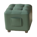 Maxbell Small Foot Stool Pouf Ottoman Furniture Footrest for Playroom Indoor Nursery Green