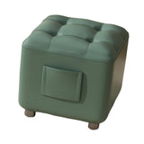 Maxbell Small Foot Stool Pouf Ottoman Furniture Footrest for Playroom Indoor Nursery Green