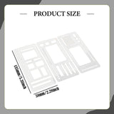 Maxbell 3Pcs Flexible Record Template Reusable Templates for Calendar Labeling Boxes