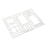 Maxbell 3Pcs Flexible Record Template Reusable Templates for Calendar Labeling Boxes