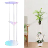 Maxbell Acrylic Side Table Colorful NightStand Bedside Table for Office Home Balcony