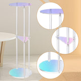 Maxbell Acrylic Side Table Colorful NightStand Bedside Table for Office Home Balcony