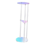 Maxbell Acrylic Side Table Colorful NightStand Bedside Table for Office Home Balcony