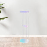 Maxbell Acrylic Side Table Colorful NightStand Bedside Table for Office Home Balcony
