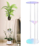 Maxbell Acrylic Side Table Colorful NightStand Bedside Table for Office Home Balcony