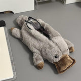 Maxbell Plush Animal Pencil Case Creative Stuffed Animal Bag for Teens Children Gift