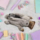 Maxbell Plush Animal Pencil Case Creative Stuffed Animal Bag for Teens Children Gift