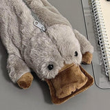 Maxbell Plush Animal Pencil Case Creative Stuffed Animal Bag for Teens Children Gift