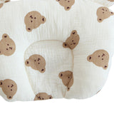 Maxbell Newborn Pillow Portable Head Shaping Pillow Cartoon Comfortable Neck Support bear