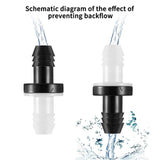 Maxbell 6Pcs 3/8" 10mm Inline Check Valve Accessory Multifunctional Single Way Valve