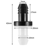 Maxbell 6Pcs 3/8" 10mm Inline Check Valve Accessory Multifunctional Single Way Valve
