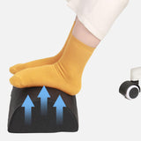 Maxbell Foot Rest for Under Desk Washable Office Foot Stool for Home Travel Airplane Black