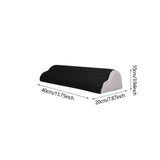 Maxbell Foot Rest for Under Desk Washable Office Foot Stool for Home Travel Airplane Black