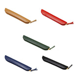Maxbell Pencil Case Thin Retro Style Aesthetic Pen Bag for Boys Girls Makeup Office Brown