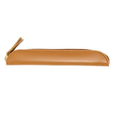 Maxbell Pencil Case Thin Retro Style Aesthetic Pen Bag for Boys Girls Makeup Office Brown