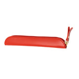 Maxbell Pencil Case Thin Retro Style Aesthetic Pen Bag for Boys Girls Makeup Office Red