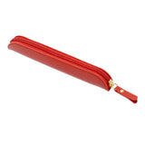 Maxbell Pencil Case Thin Retro Style Aesthetic Pen Bag for Boys Girls Makeup Office Red