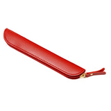 Maxbell Pencil Case Thin Retro Style Aesthetic Pen Bag for Boys Girls Makeup Office Red