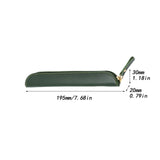 Maxbell Pencil Case Thin Retro Style Aesthetic Pen Bag for Boys Girls Makeup Office Green