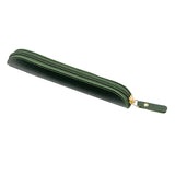 Maxbell Pencil Case Thin Retro Style Aesthetic Pen Bag for Boys Girls Makeup Office Green