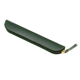 Maxbell Pencil Case Thin Retro Style Aesthetic Pen Bag for Boys Girls Makeup Office Green