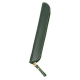 Maxbell Pencil Case Thin Retro Style Aesthetic Pen Bag for Boys Girls Makeup Office Green