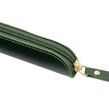 Maxbell Pencil Case Thin Retro Style Aesthetic Pen Bag for Boys Girls Makeup Office Green