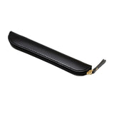 Maxbell Pencil Case Thin Retro Style Aesthetic Pen Bag for Boys Girls Makeup Office Black