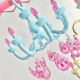 Maxbell Hanging Drying Rack Laundry Drying Rack Windproof for Baby Clothes Socks Bra Blue