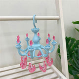 Maxbell Hanging Drying Rack Laundry Drying Rack Windproof for Baby Clothes Socks Bra Blue