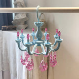 Maxbell Hanging Drying Rack Laundry Drying Rack Windproof for Baby Clothes Socks Bra Blue