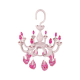 Maxbell Hanging Drying Rack Laundry Drying Rack Windproof for Baby Clothes Socks Bra Pink