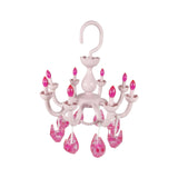 Maxbell Hanging Drying Rack Laundry Drying Rack Windproof for Baby Clothes Socks Bra Pink