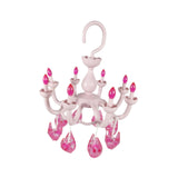 Maxbell Hanging Drying Rack Laundry Drying Rack Windproof for Baby Clothes Socks Bra Pink