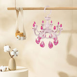 Maxbell Hanging Drying Rack Laundry Drying Rack Windproof for Baby Clothes Socks Bra Pink