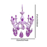 Maxbell Hanging Drying Rack Laundry Drying Rack Windproof for Baby Clothes Socks Bra Purple