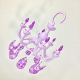 Maxbell Hanging Drying Rack Laundry Drying Rack Windproof for Baby Clothes Socks Bra Purple