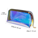 Maxbell Iridescent Holographic Makeup Bag for Diaper Vacation Gift Travel Essentials 22cmx8cmx11cm