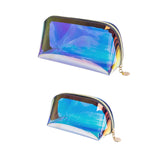Maxbell Iridescent Holographic Makeup Bag for Diaper Vacation Gift Travel Essentials 22cmx8cmx11cm