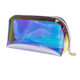 Maxbell Iridescent Holographic Makeup Bag for Diaper Vacation Gift Travel Essentials 22cmx8cmx11cm