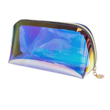 Maxbell Iridescent Holographic Makeup Bag for Diaper Vacation Gift Travel Essentials 22cmx8cmx11cm