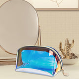 Maxbell Iridescent Holographic Makeup Bag for Diaper Vacation Gift Travel Essentials 18cmx7.5cmx9cm