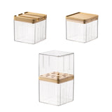 Maxbell Makeup Holder Dustproof Cover Anti Slip Desktop Organizer for Dresser Vanity for Lipstick