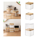 Maxbell Makeup Holder Dustproof Cover Anti Slip Desktop Organizer for Dresser Vanity for Lipstick