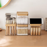 Maxbell Makeup Holder Dustproof Cover Anti Slip Desktop Organizer for Dresser Vanity for Lipstick