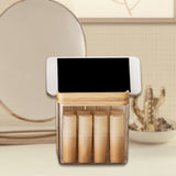 Maxbell Makeup Holder Dustproof Cover Anti Slip Desktop Organizer for Dresser Vanity for Lipstick