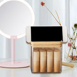 Maxbell Makeup Holder Dustproof Cover Anti Slip Desktop Organizer for Dresser Vanity for Lipstick