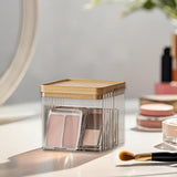 Maxbell Makeup Holder Dustproof Cover Anti Slip Desktop Organizer for Dresser Vanity for Makeup Pad